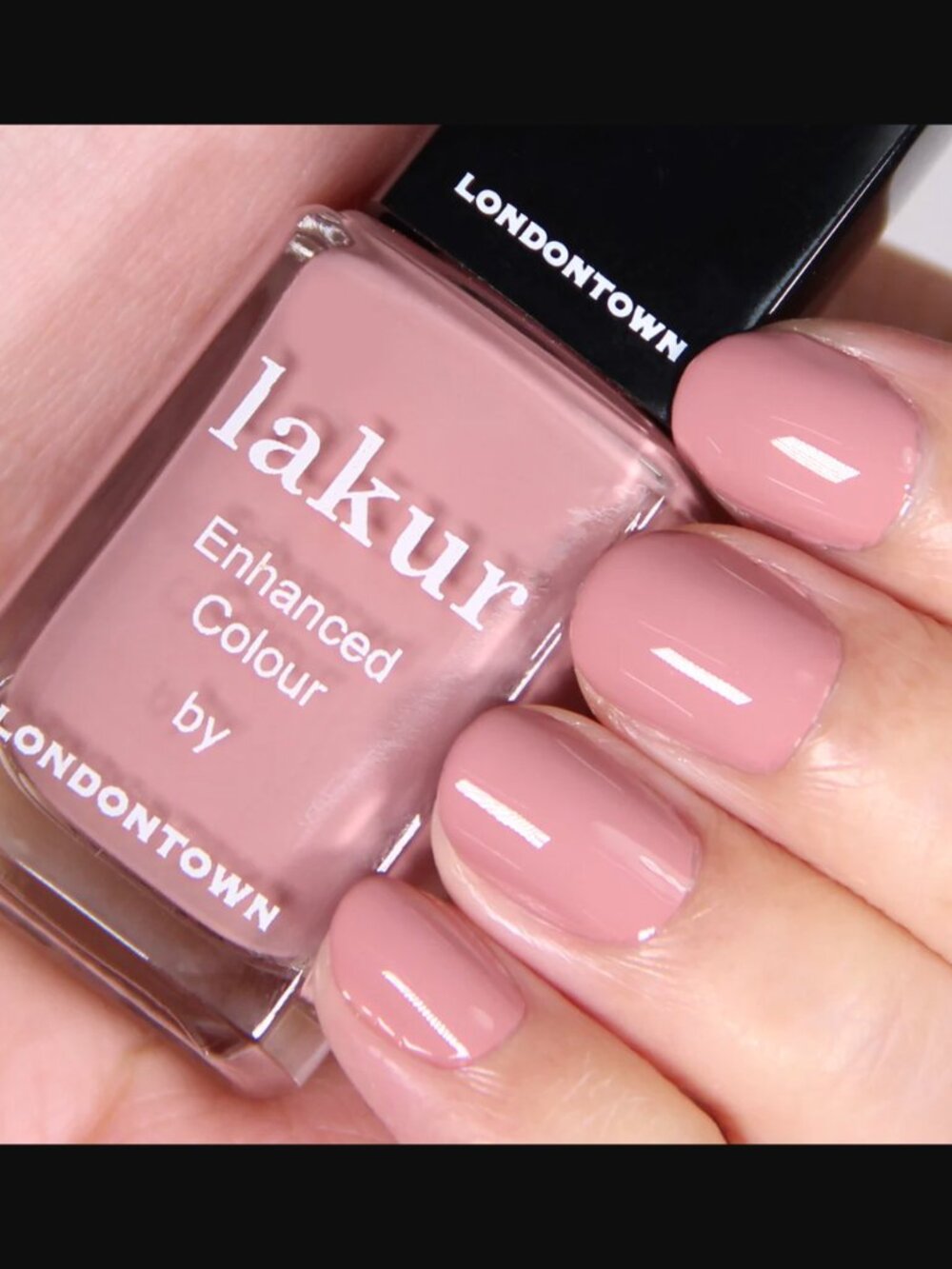 ❣️2/$36 NIP Londontown Inc. Nail Lakur Enhanced Colour Mauve Over Full Size